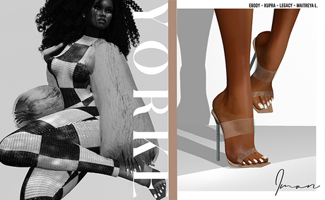 Second Life Marketplace - YORKE- Iman Mules (Nude)